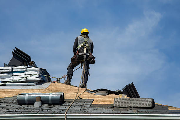 Professional Gutter Installation technician working in Portsmouth, VA